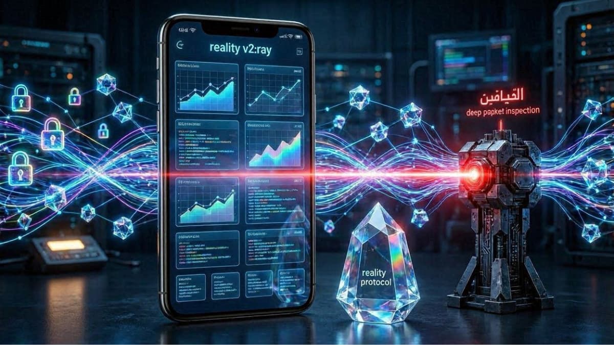 تفاوت لایه Reality با پروکسی معمولی و عبور از DPI سیمکارت روشن