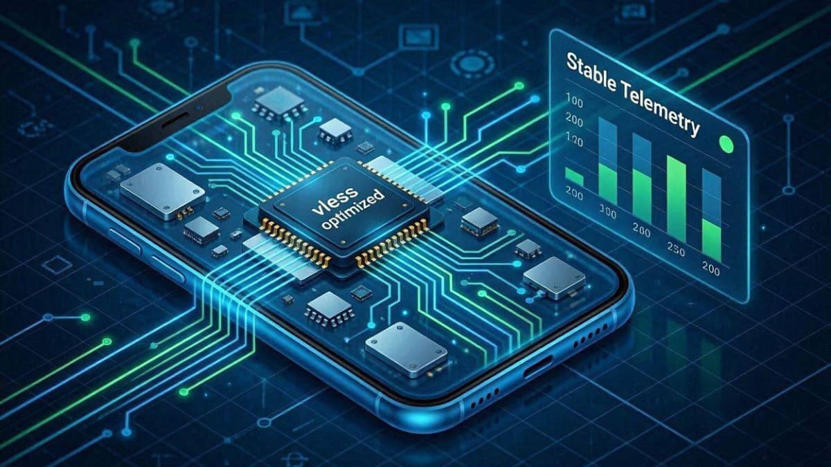 تست سخت افزاری پردازنده گوشی با پروتکل vless فیلترشکن